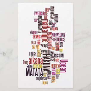 Global Groove: Hakuna Matata in elke taal Briefpapier