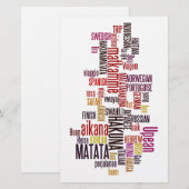 Global Groove: Hakuna Matata in elke taal Briefpapier (Voorkant / Achterkant)