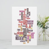 Global Groove: Hakuna Matata in elke taal Briefpapier (Staand voorkant)