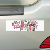 Global Groove: Hakuna Matata in elke taal Bumpersticker (Op auto)