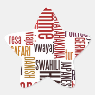 Global Groove: Hakuna Matata in elke taal Ster Sticker