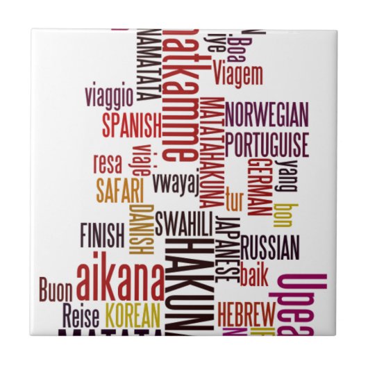 Global Groove: Hakuna Matata in elke taal Tegeltje (Voorkant)