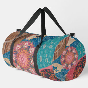 Global Harmony Culturele Fusion Print Snijd Naaiza Plunjezak
