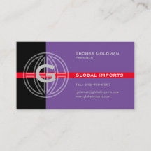 Global Import Visitekaartje
