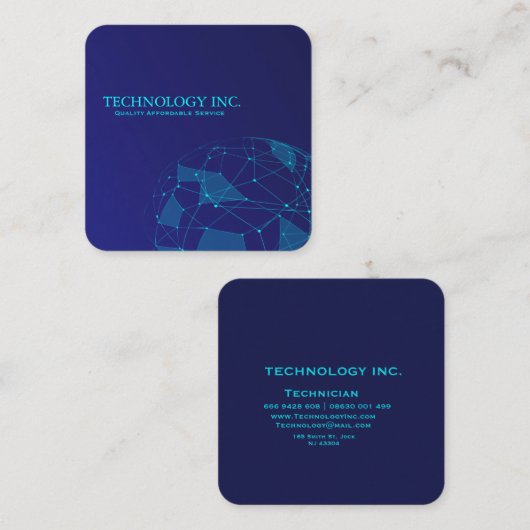 Global Information Technology Visitekaartje (Voorkant / Achterkant)