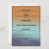 Global Innovations Tech Expo Invitation Kaart (Achterkant)