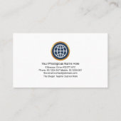 Global Interception Crisscross Pattern CEO Founder Visitekaartje (Achterkant)