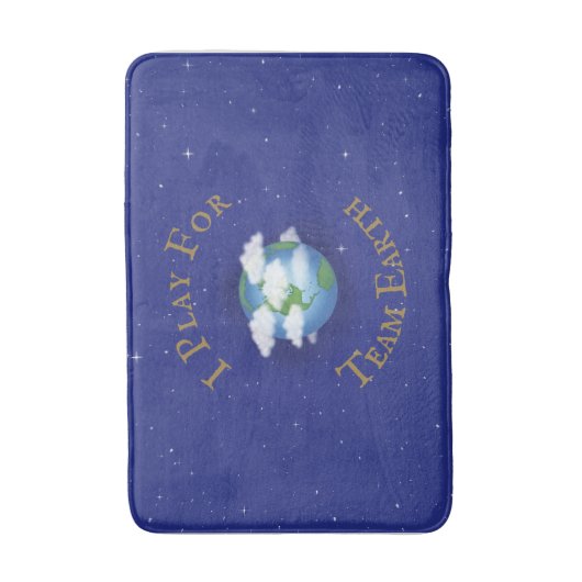 Global Issues Team Player "I Play for Team Earth" Badmat (Voorkant Verticaal)