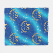 Global Joy to the World Modern Universal Peace  Fleece Deken (Voorkant (Horizontaal))