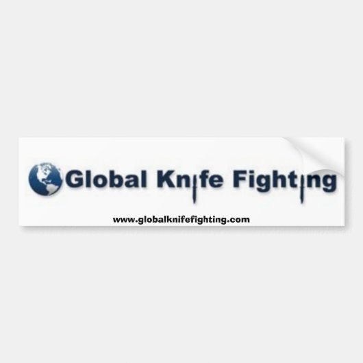 Global Knife Fighting Bumpersticker (Voorkant)
