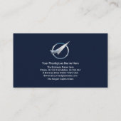 Global Layers Silver Sunlight Aviation Transport Visitekaartje (Achterkant)