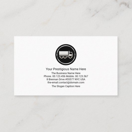 Global Layers Silver Sunlight Logistics Transport  Visitekaartje (Achterkant)