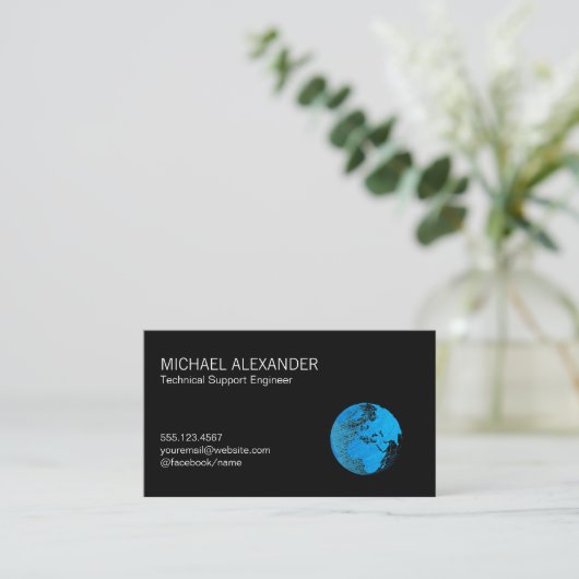 Global Line Logo Visitekaartje (Staand voorkant)