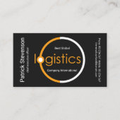 Global Logistic Satellite Design Transport Service Visitekaartje (Voorkant)