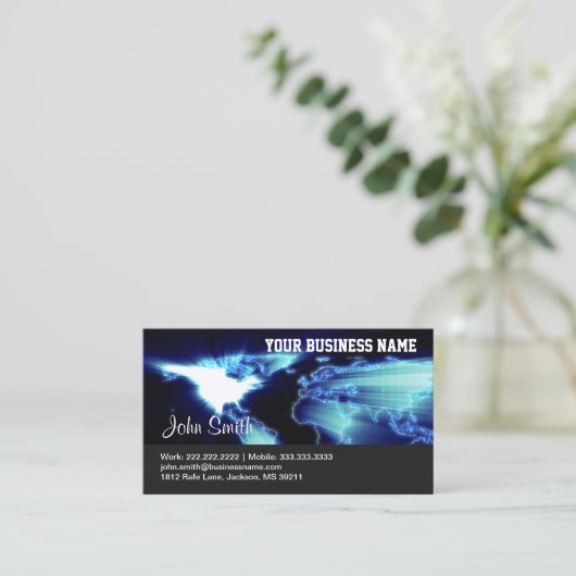 Global Map Industrial Visitekaartje (Staand voorkant)