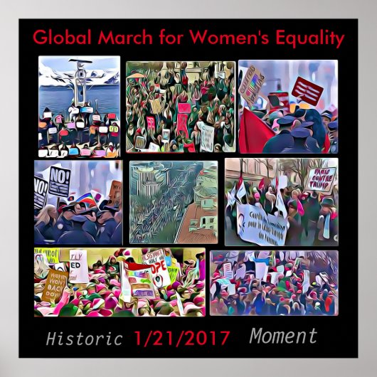 Global March for Women's Equality Poster (Voorkant)