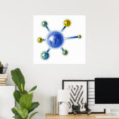 Global Molecule Poster (Thuiskantoor)