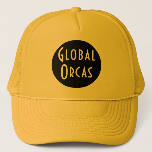 Global Orcas Trucker Hat Trucker Pet (Voorkant)
