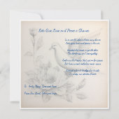 Global Peace Kaart: Geef liefde en vrede een kans Kaart (Achterkant)