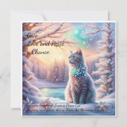 Global Peace Kaart: Geef liefde en vrede een kans Kaart (Voorkant)