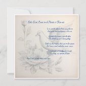 Global Peace Kaart: Geef liefde en vrede een kans Kaart (Achterkant)