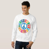 Global Peace Sustainability Goals Inspirerend Trui (Voorkant volledig)