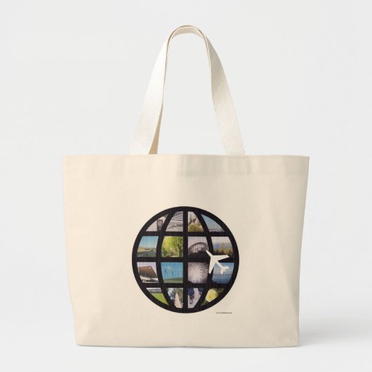  Global Photographic Jet Set Logo Grote Tote Bag (Voorkant)
