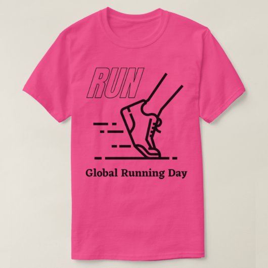 Global Running Day Classic T-shirt (Design voorkant)