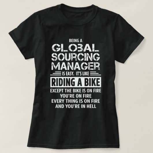 Global Sourcing Manager T-shirt (Design voorkant)