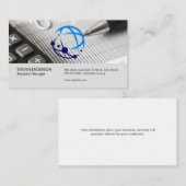 Global Tech Logo | Financieringsrapporten Visitekaartje (Voorkant / Achterkant)