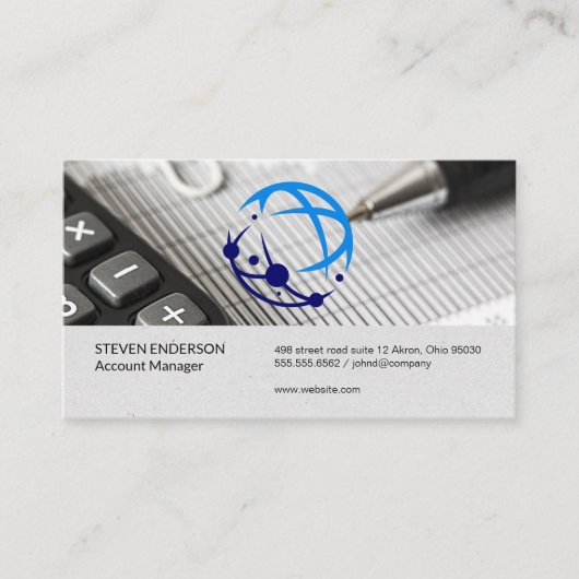 Global Tech Logo | Financieringsrapporten Visitekaartje (Voorkant)