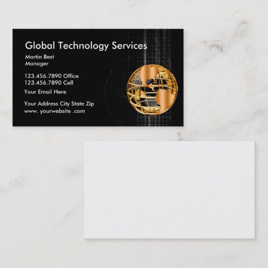 Global Technology Services Visitekaartje (Voorkant / Achterkant)