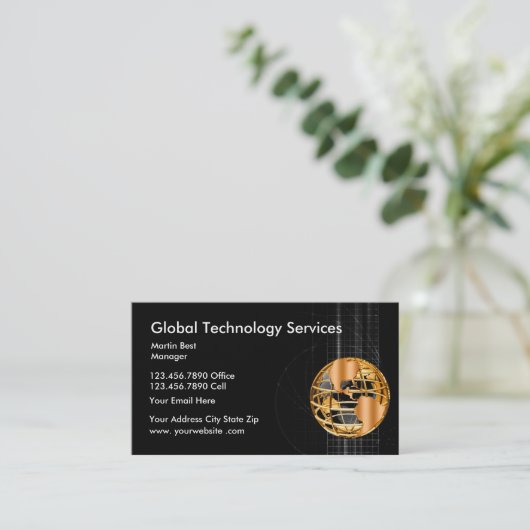 Global Technology Services Visitekaartje (Staand voorkant)