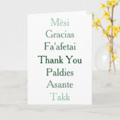 Global Thanks | Groen Kaart (Gele Bloem)