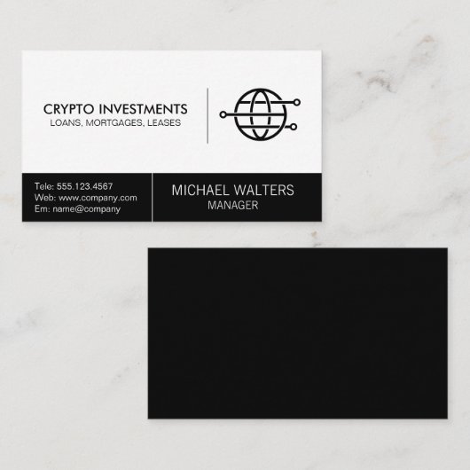 Global Transactions Tech Logo Visitekaartje (Voorkant / Achterkant)