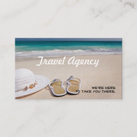 Global Travel Agency Agent Visitekaartje (Voorkant)