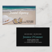Global Travel Agency Agent Visitekaartje (Voorkant / Achterkant)