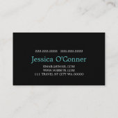 Global Travel Agency Agent Visitekaartje (Achterkant)