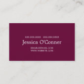 Global Travel Agency Agent Visitekaartje (Achterkant)