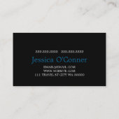 Global Travel Agency Agent Visitekaartje (Achterkant)