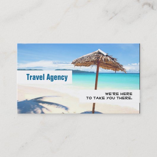 Global Travel Agency Agent Visitekaartje (Voorkant)