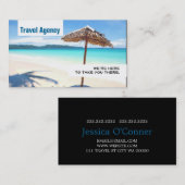 Global Travel Agency Agent Visitekaartje (Voorkant / Achterkant)