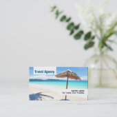 Global Travel Agency Agent Visitekaartje (Staand voorkant)