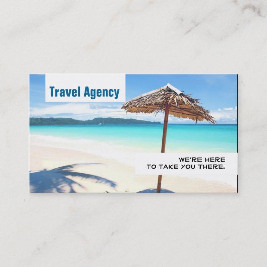 Global Travel Agency Agent Visitekaartje (Voorkant)