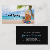 Global Travel Agency Agent Visitekaartje (Voorkant / Achterkant)