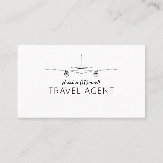 Global Travel Agency Agent Visitekaartje (Voorkant)