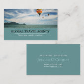 Global Travel Agency Agent Visitekaartje (Voorkant / Achterkant)