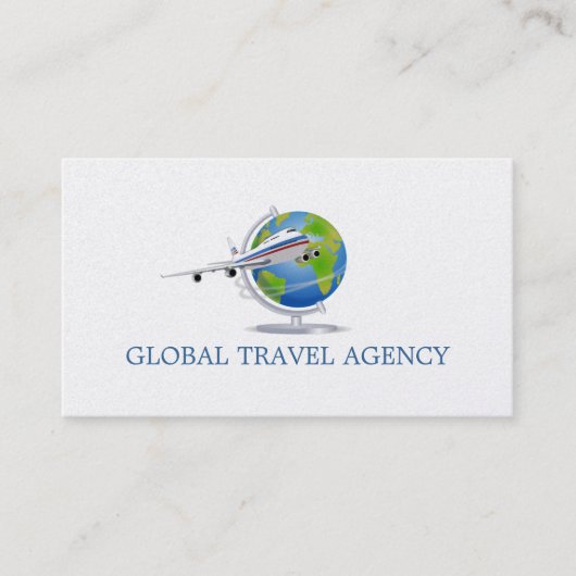 Global Travel Agency Agent Visitekaartje (Voorkant)