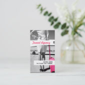 Global Travel Agency Agent Visitekaartje (Staand voorkant)