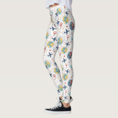 Global Travel Aviation Pattern (1) Leggings (Links)
